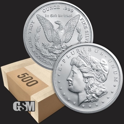1 oz Silver Morgan Front & Back 500x Monster Box